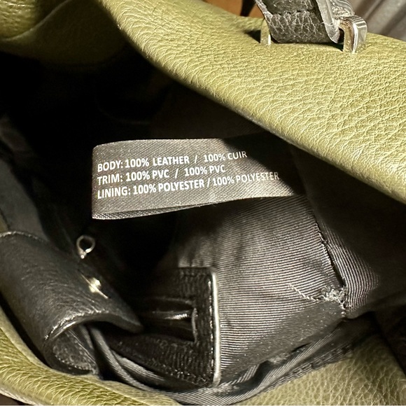 Sanctuary Green Leather Tote with Removable Crossbody Strap - Picture 5 of 6